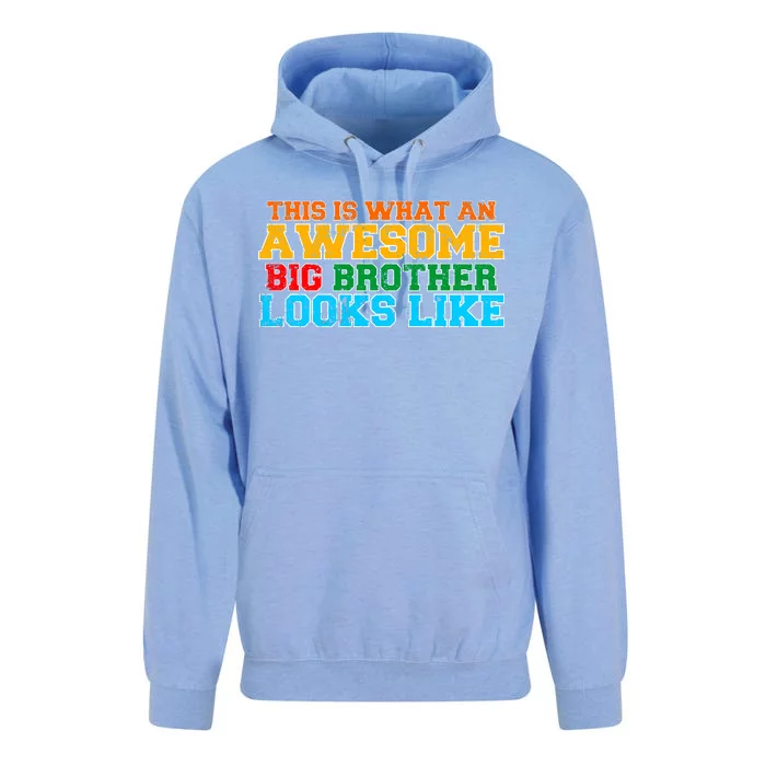 Distressed This is What an Awesome Big Brother Looks Like Unisex Surf Hoodie