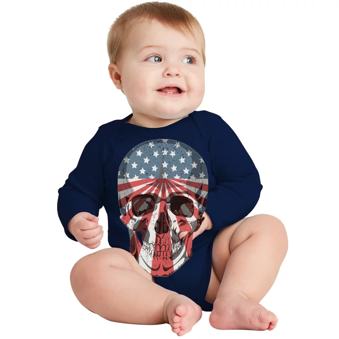 Distressed Undefeated World War Champs Baby Long Sleeve Bodysuit