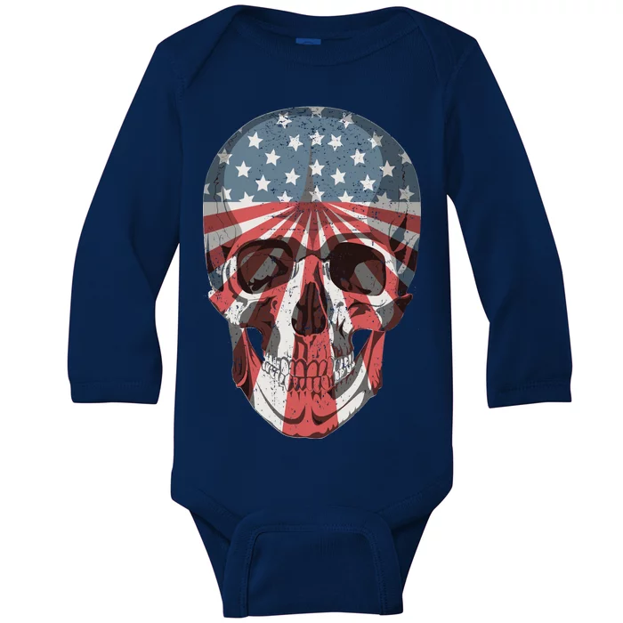 Distressed Undefeated World War Champs Baby Long Sleeve Bodysuit