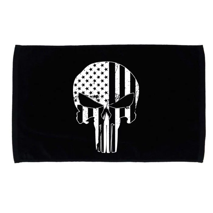 Distressed USA American Skull Microfiber Hand Towel