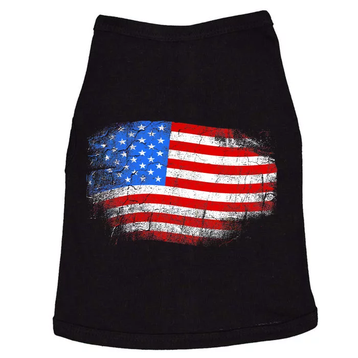 Distressed USA Waving Flag Doggie Tank