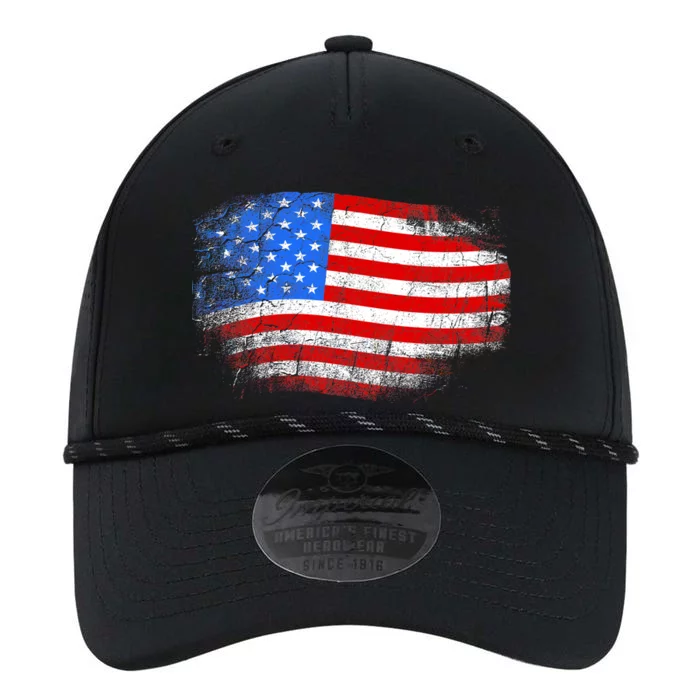 Distressed USA Waving Flag Performance The Dyno Cap