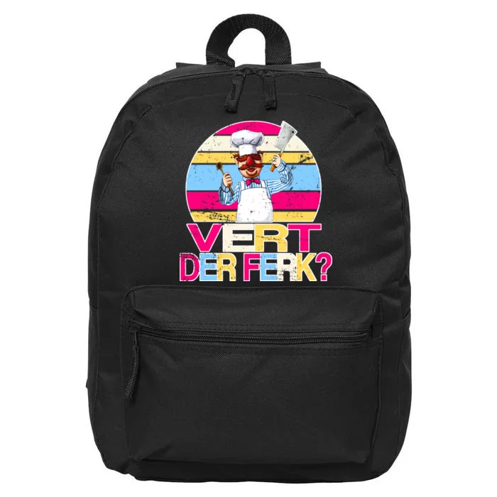 Distressed Vert Der Ferk Retro Chef 16 in Basic Backpack