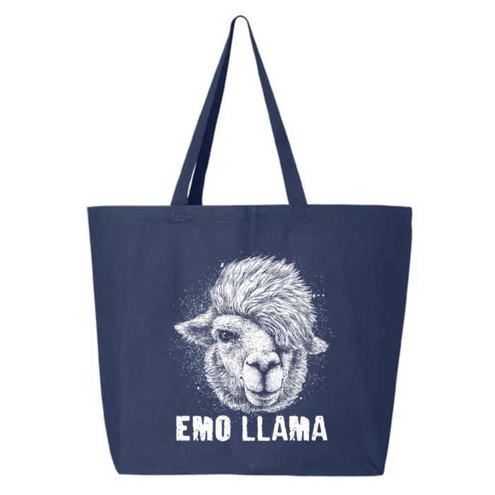 Distressed Vintage Emo Llama Alpaca 25L Jumbo Tote