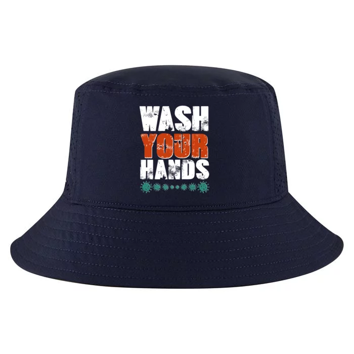 Distressed Wash Your Hands Funny Cool Comfort Performance Bucket Hat