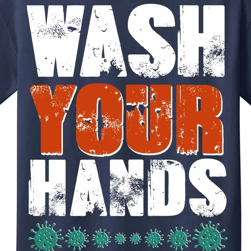 Distressed Wash Your Hands Funny Kids T-Shirt