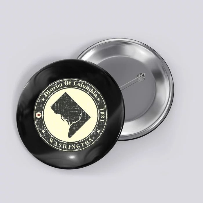 District of Columbia Washington Retro Button