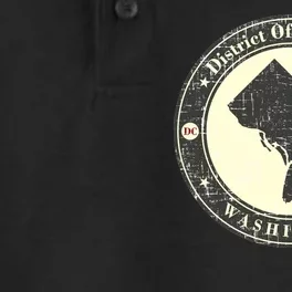 District of Columbia Washington Retro Dry Zone Grid Performance Polo