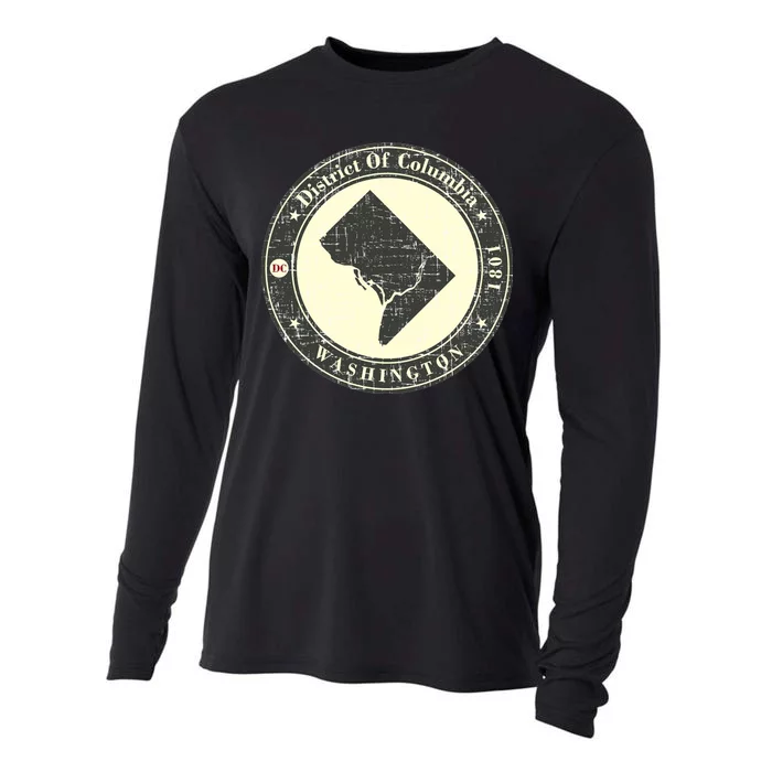 District of Columbia Washington Retro Cooling Performance Long Sleeve Crew