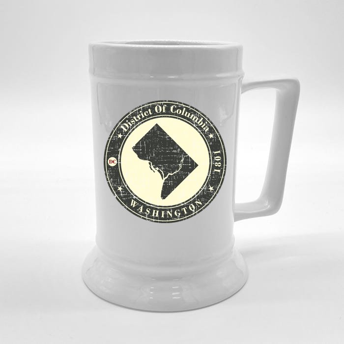 District of Columbia Washington Retro Front & Back Beer Stein