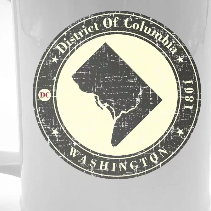 District of Columbia Washington Retro Front & Back Beer Stein