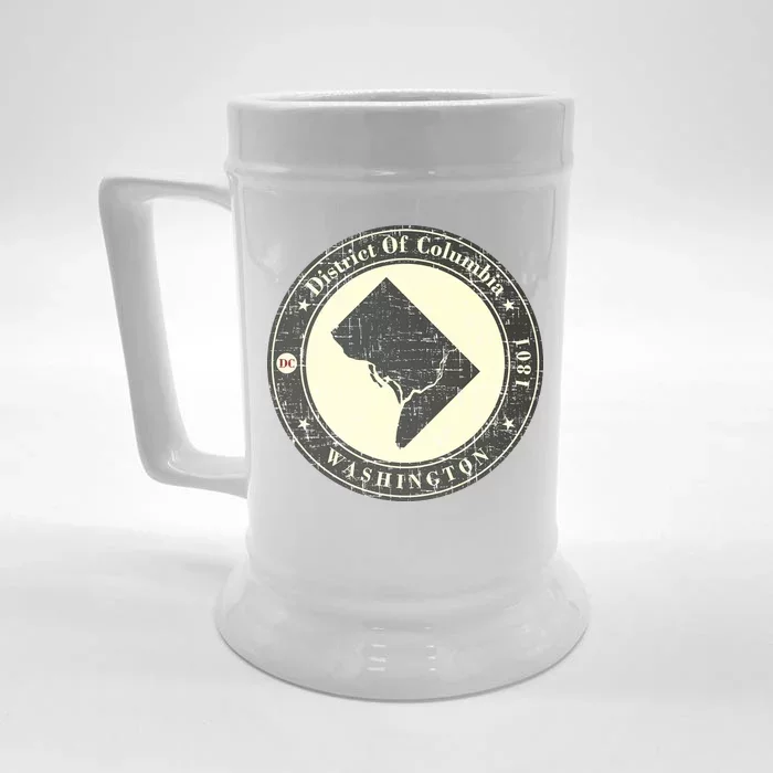 District of Columbia Washington Retro Front & Back Beer Stein