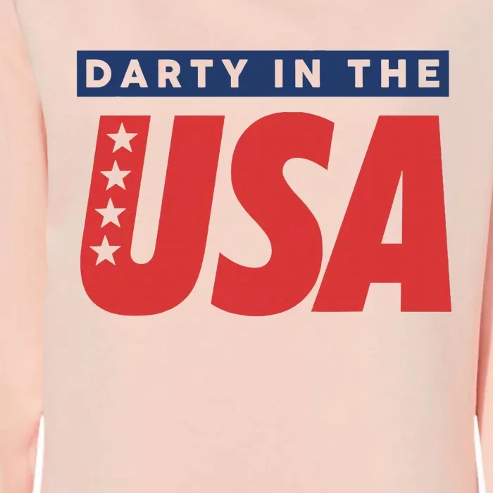 Darty In The Usa Independence Day American Womens California Wash Sweatshirt