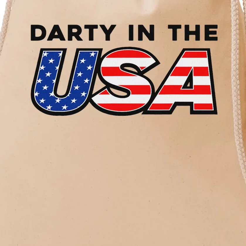 Darty In The Usa 4th Of July Fun Drawstring Bag