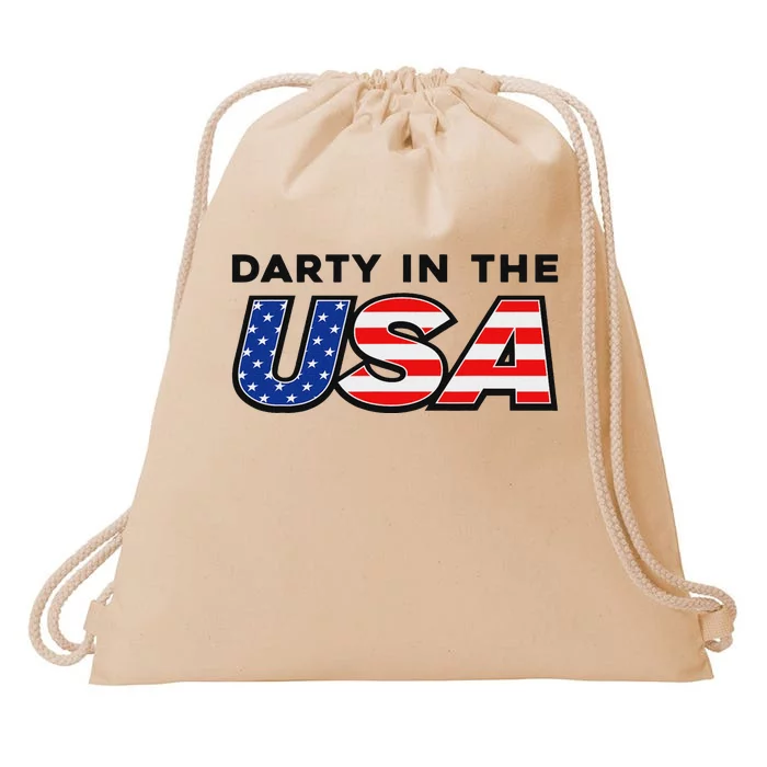 Darty In The Usa 4th Of July Fun Drawstring Bag