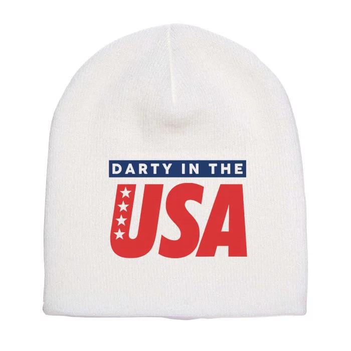 Darty In The Usa Independence Day Short Acrylic Beanie