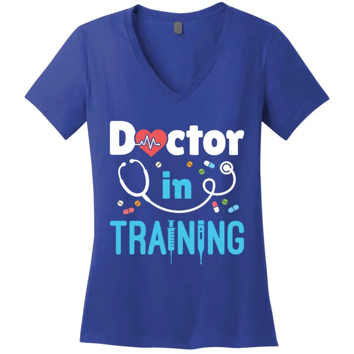 Doctor In Training Future Doctor Medical School Student Gift Women's V-Neck T-Shirt