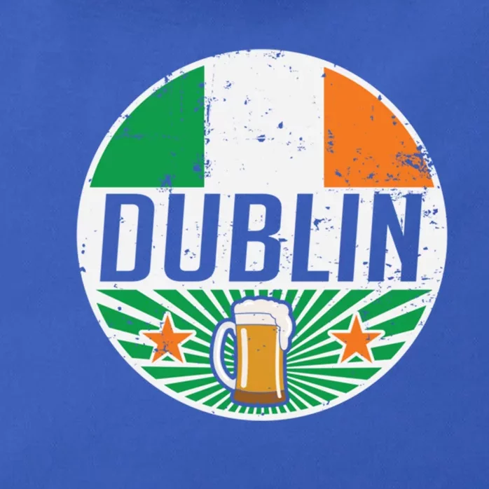 Dublin Ireland Travel Vacation Irish Flag Beer Pub Ing Meaningful Gift Zip Tote Bag