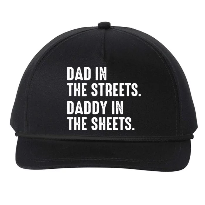 Dad In The Streets Daddy In The Sheets Snapback Five-Panel Rope Hat