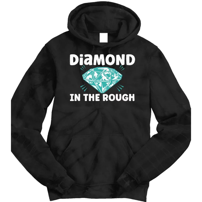 Diamond In The Rough Crystal Diamond Geologist Tie Dye Hoodie