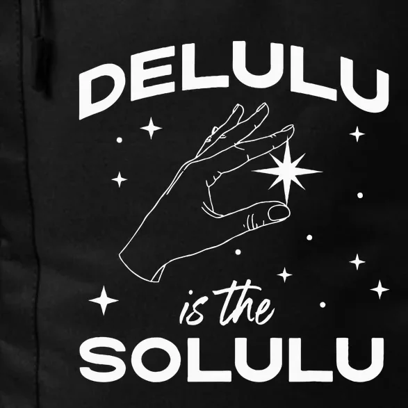 Delulu Is The Solulu Funny Social Media Daily Commute Backpack