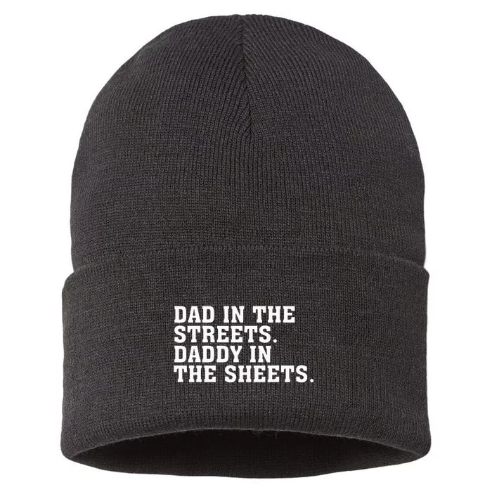 Dad In The Streets Daddy In The Sheets Apparel Sustainable Knit Beanie