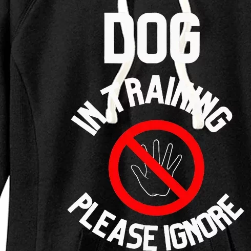 Dog In Training Please Ignore Women's Fleece Hoodie