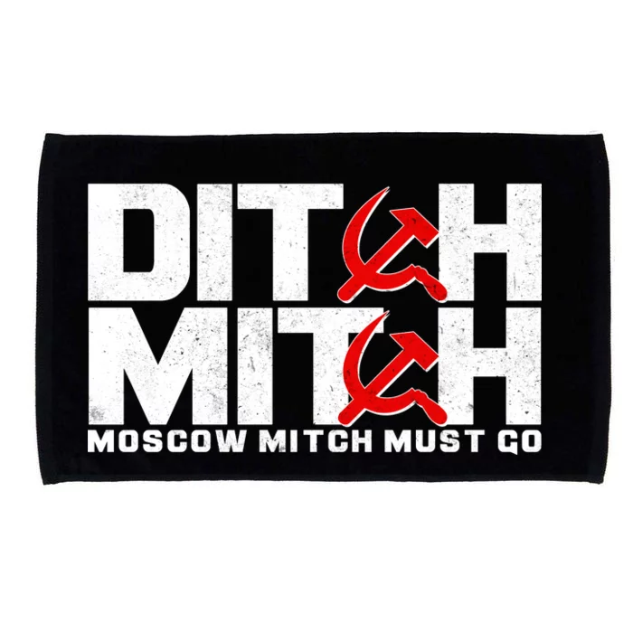 Ditch Mitch Moscow Mitch Must Go Microfiber Hand Towel