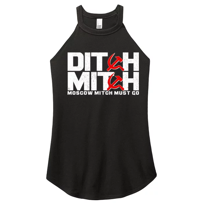 Ditch Mitch Moscow Mitch Must Go Women’s Perfect Tri Rocker Tank