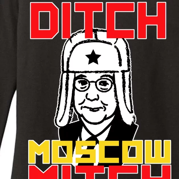 Ditch Moscow Mitch Funny Traitor Womens CVC Long Sleeve Shirt