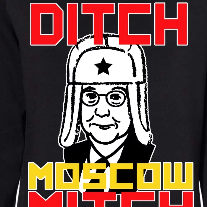 Ditch Moscow Mitch Funny Traitor Womens California Wash Sweatshirt