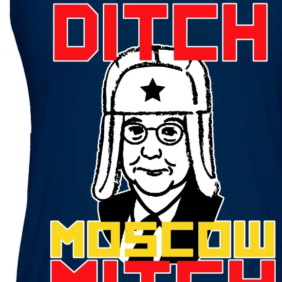 Ditch Moscow Mitch Funny Traitor Ladies Essential Flowy Tank