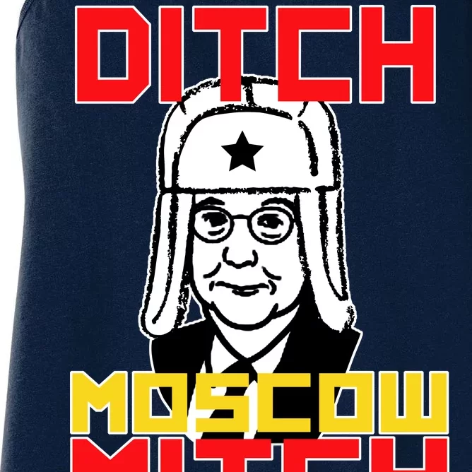 Ditch Moscow Mitch Funny Traitor Women's Racerback Tank