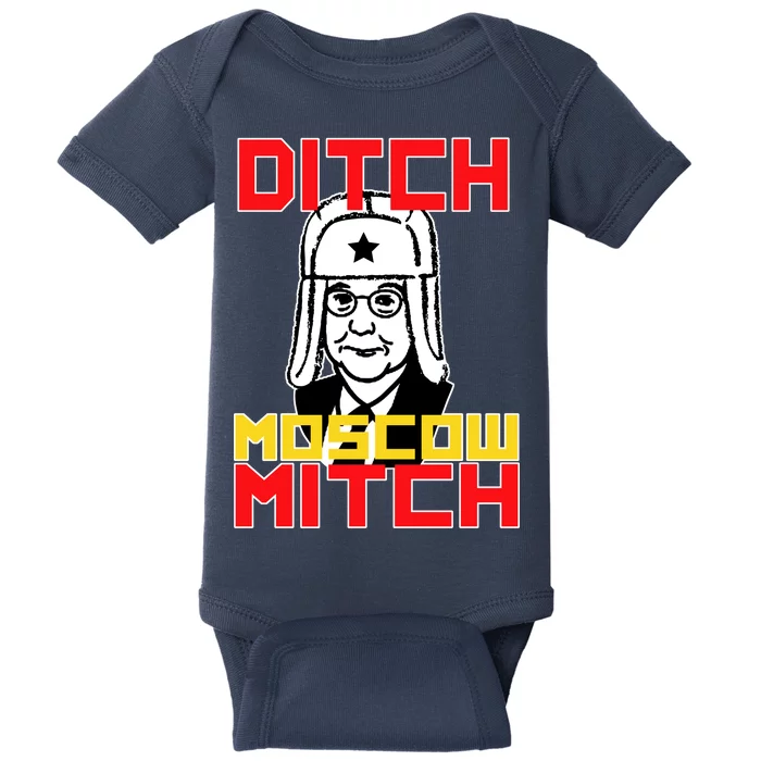 Ditch Moscow Mitch Funny Traitor Baby Bodysuit