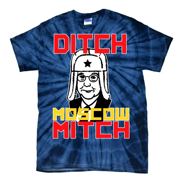 Ditch Moscow Mitch Funny Traitor Tie-Dye T-Shirt