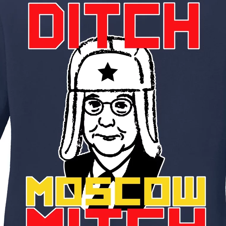 Ditch Moscow Mitch Funny Traitor Ladies Long Sleeve Shirt