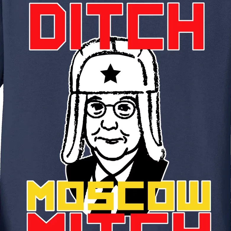 Ditch Moscow Mitch Funny Traitor Kids Long Sleeve Shirt