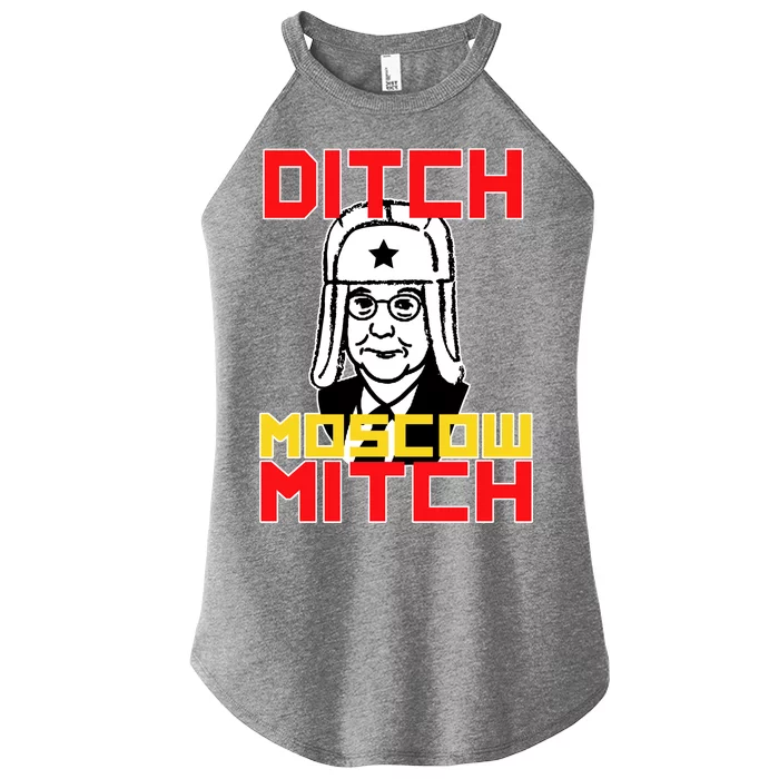 Ditch Moscow Mitch Funny Traitor Women’s Perfect Tri Rocker Tank