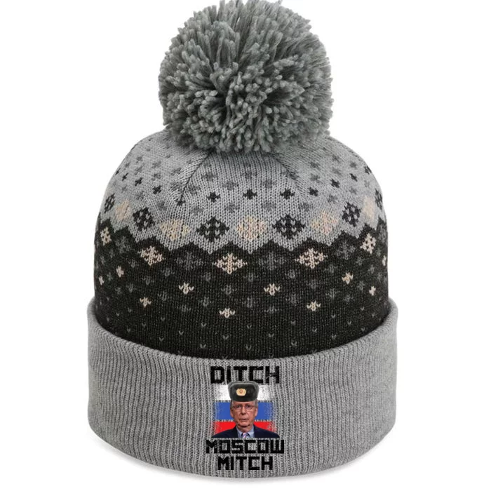 Ditch Moscow Mitch McConnell The Baniff Cuffed Pom Beanie