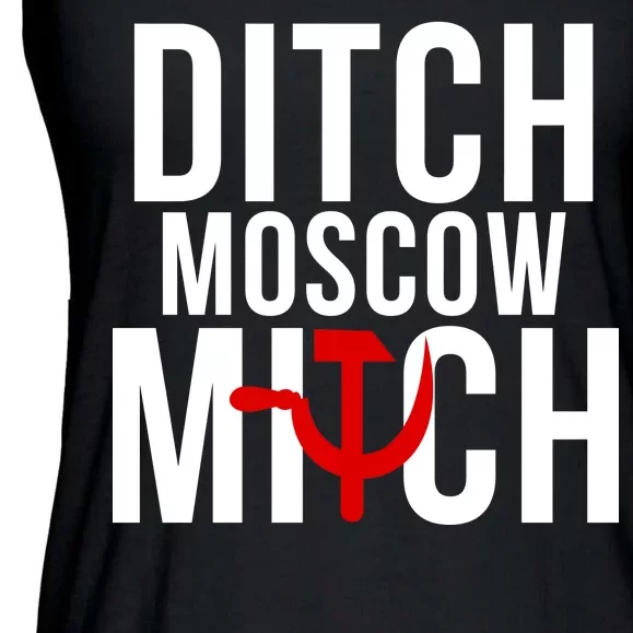 Ditch Moscow Mitch Traitor Ladies Essential Flowy Tank