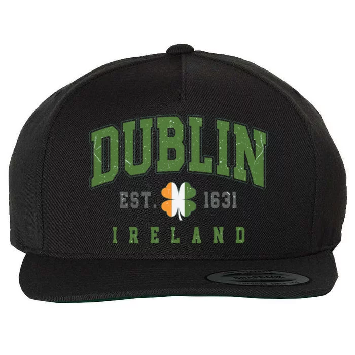 Dublin Ireland Vintage Est 1631 Wool Snapback Cap