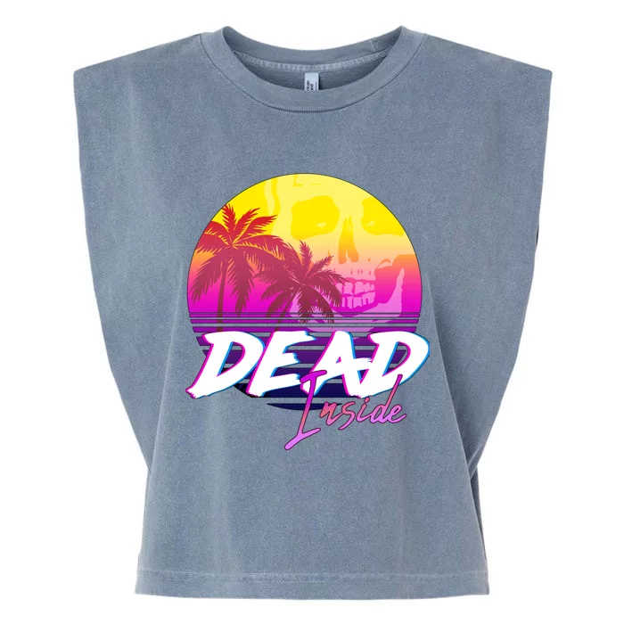 Dead Inside Vaporwave Miami Aesthetic Spooky Mood Garment-Dyed Women's Muscle Tee