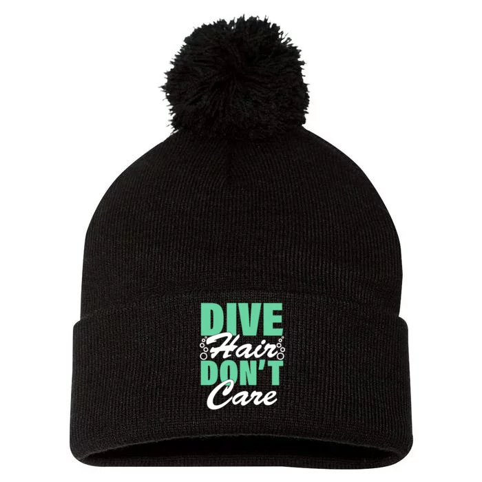 Dive Hair Don't Care Pom Pom 12in Knit Beanie