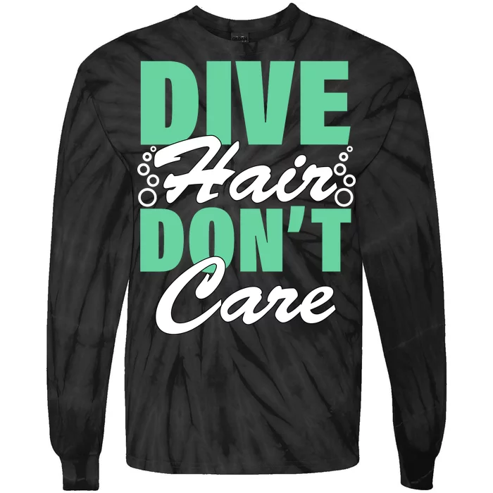 Dive Hair Don't Care Tie-Dye Long Sleeve Shirt