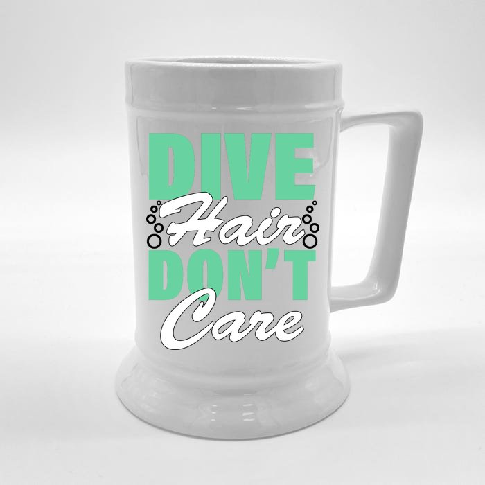 Dive Hair Don't Care Front & Back Beer Stein