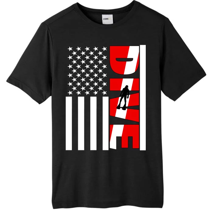 Diver American Flag ChromaSoft Performance T-Shirt