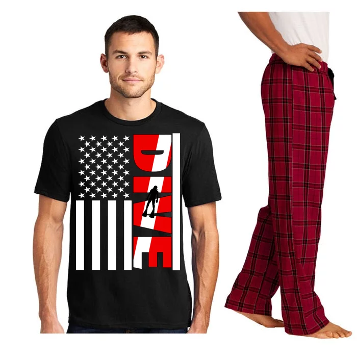 Diver American Flag Pajama Set