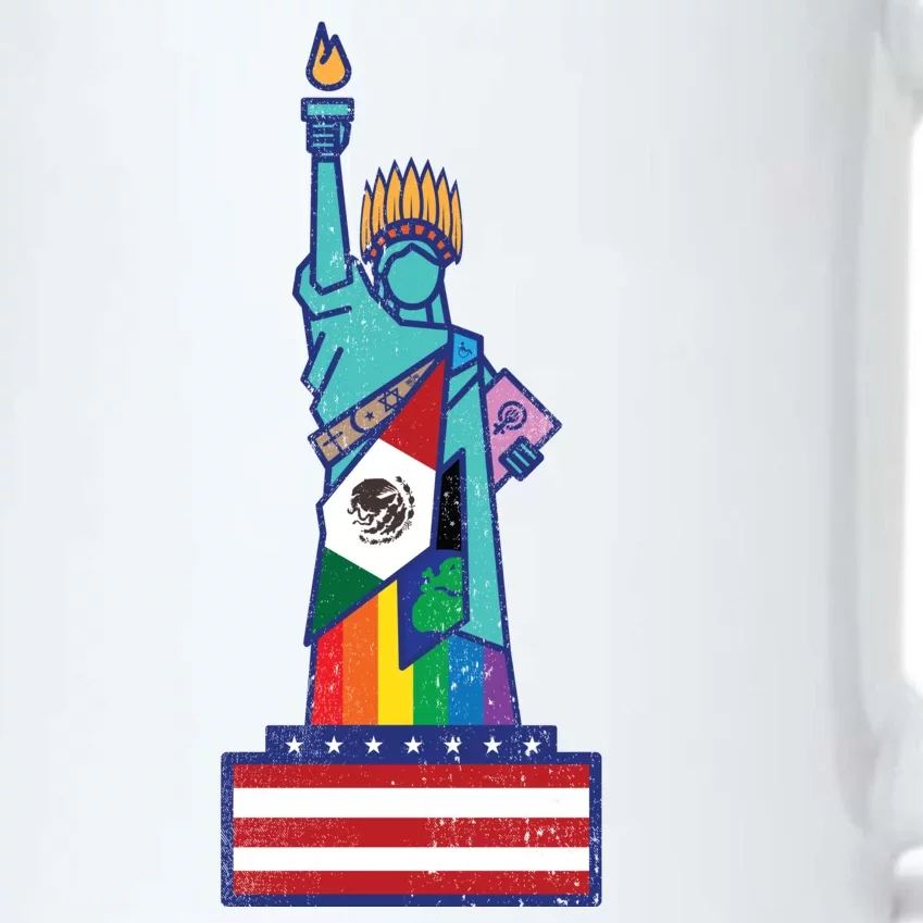 Diverse Statue Of Liberty Black Color Changing Mug