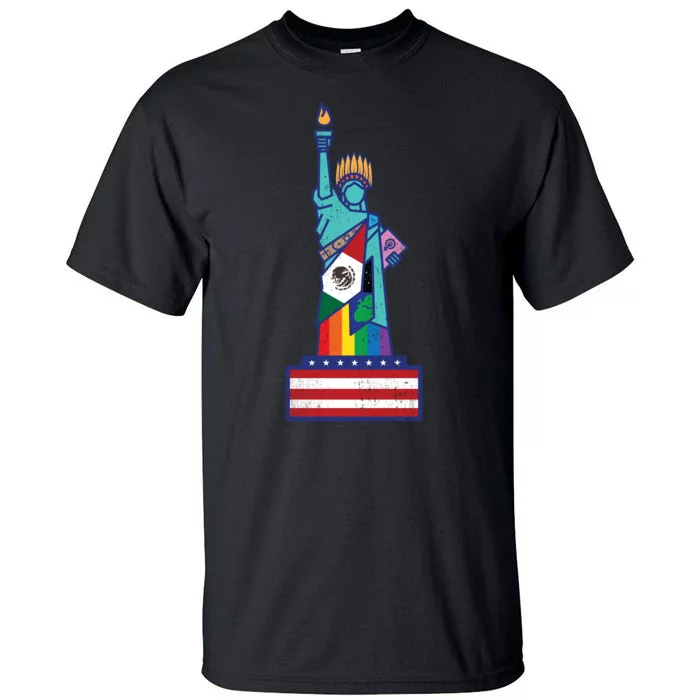 Diverse Statue Of Liberty Tall T-Shirt