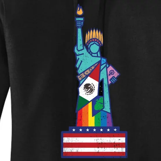 Diverse Statue Of Liberty Women's Pullover Hoodie